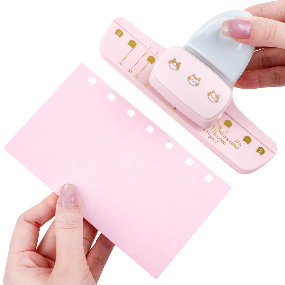 Paper Punch 3 Hole - Perforadora de 3 agujeros con diseño