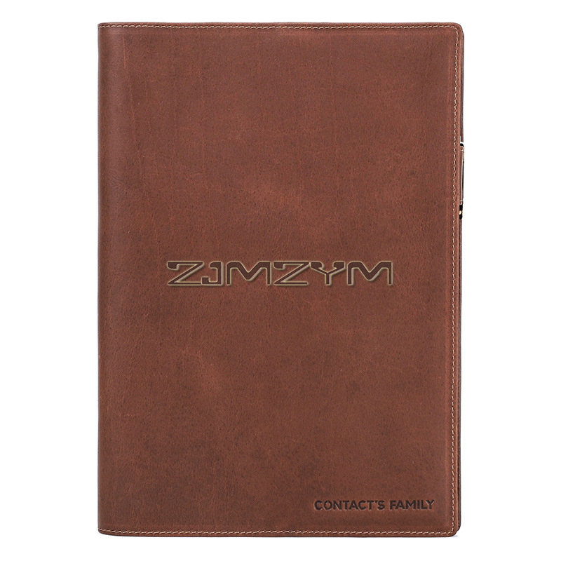 Journal Leather Hardcover - Funda de cuero para cuaderno de