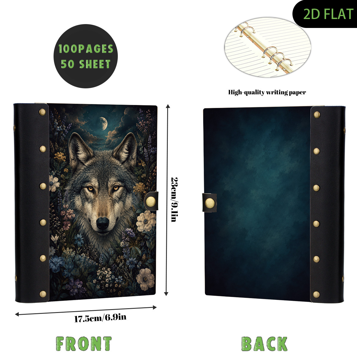 1 cuaderno de tapa dura con di - Journal Leather Hardcover reseña y precio